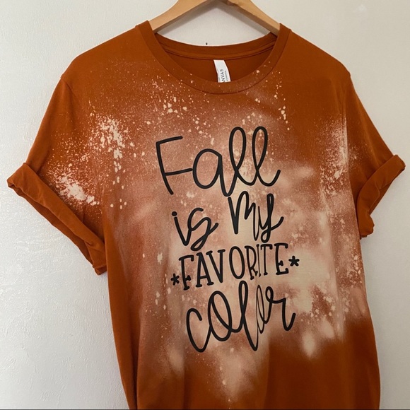FALL is my Favorite Color Handmade Tee Large - Picture 6 of 7